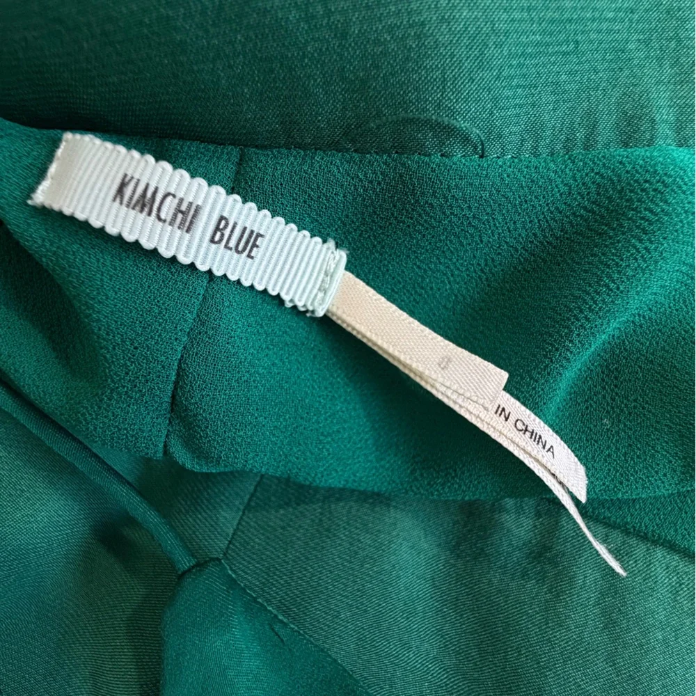 Kimchi Blue Formal Midi Dress emerald green size 8 sleeveless high low - Picture 2 of 15